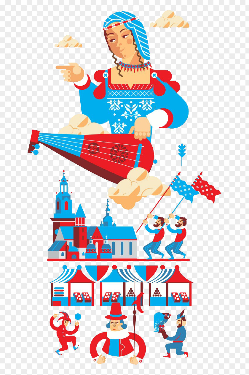 Cartoon Russian Elements Russia Illustration PNG