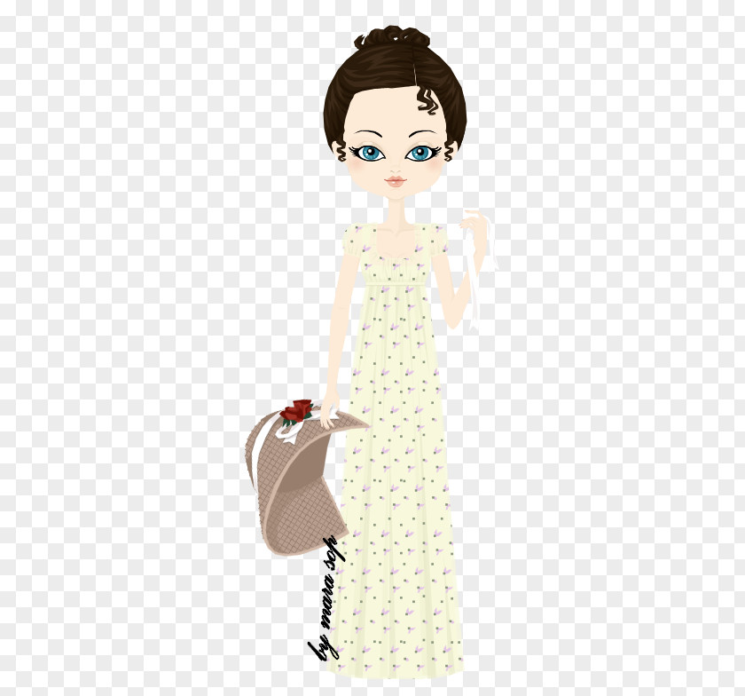 Pride And Prejudice Black Hair Brown Gown Hairstyle PNG