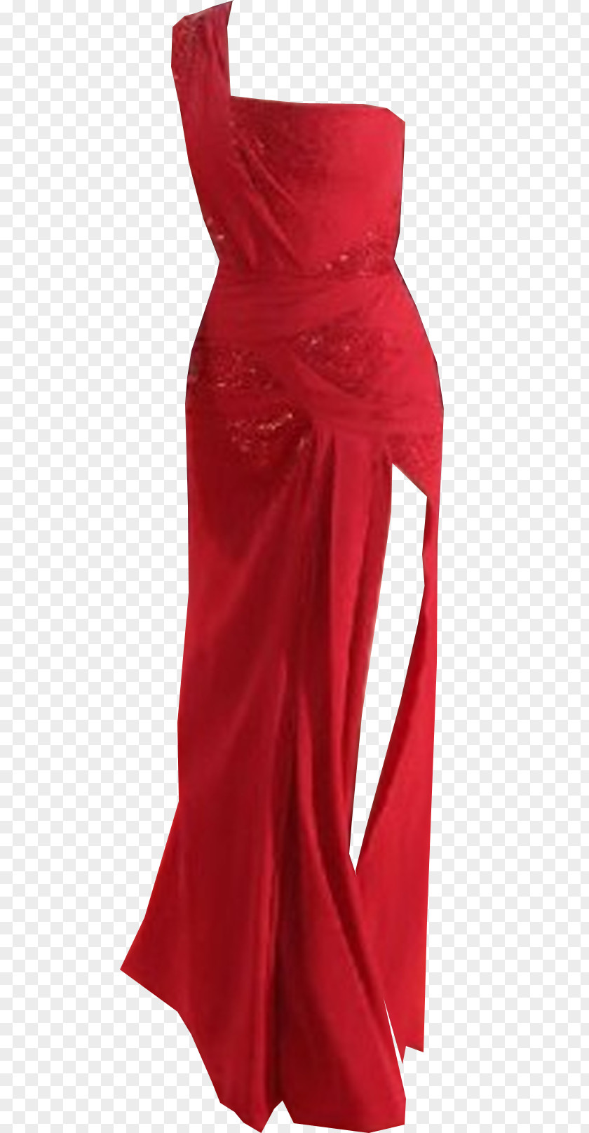 Red Carpet Cocktail Dress Gown Velvet Fashion PNG