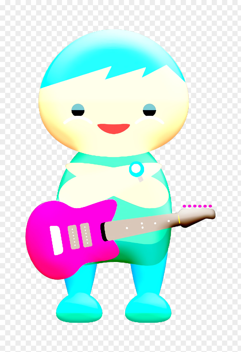 Man Icon Guitar Player Miniman PNG
