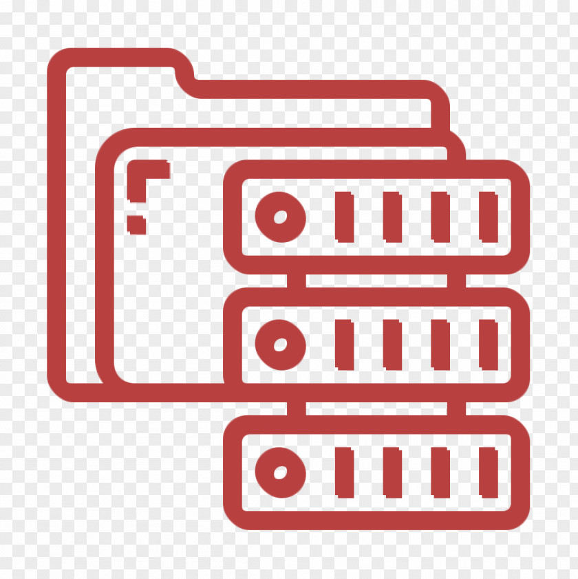 Server Icon Data Folder And Document PNG