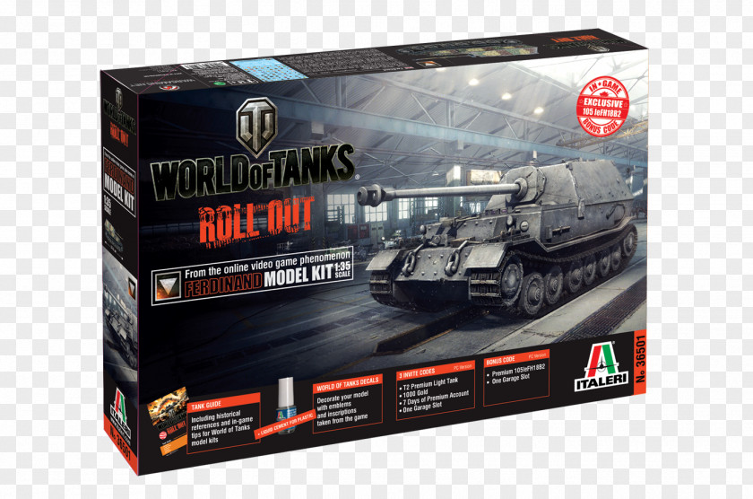 World Of Tanks Italeri Plastic Model Tiger I PNG