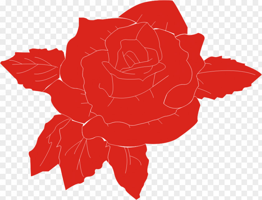 Hand-painted Rose Garden Roses Rosa Chinensis Alcea Rosea Clip Art PNG
