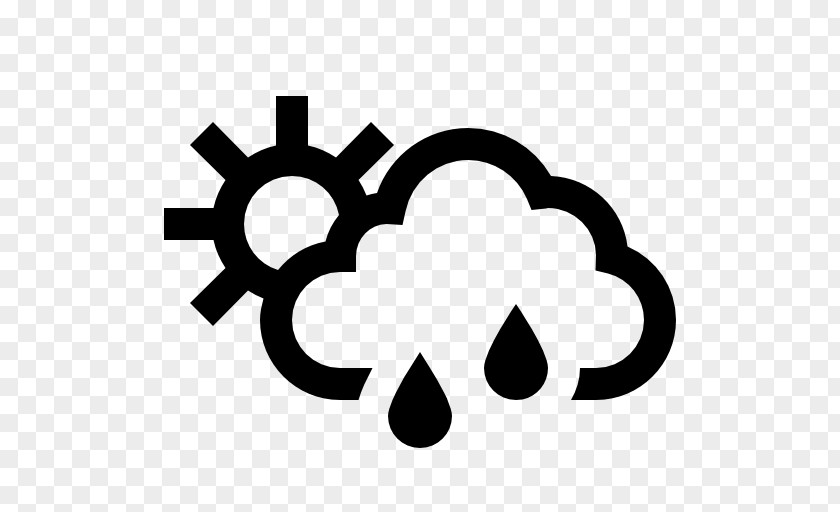 The Sun Is Shining Brightly. Rain Symbol Cloud Weather PNG