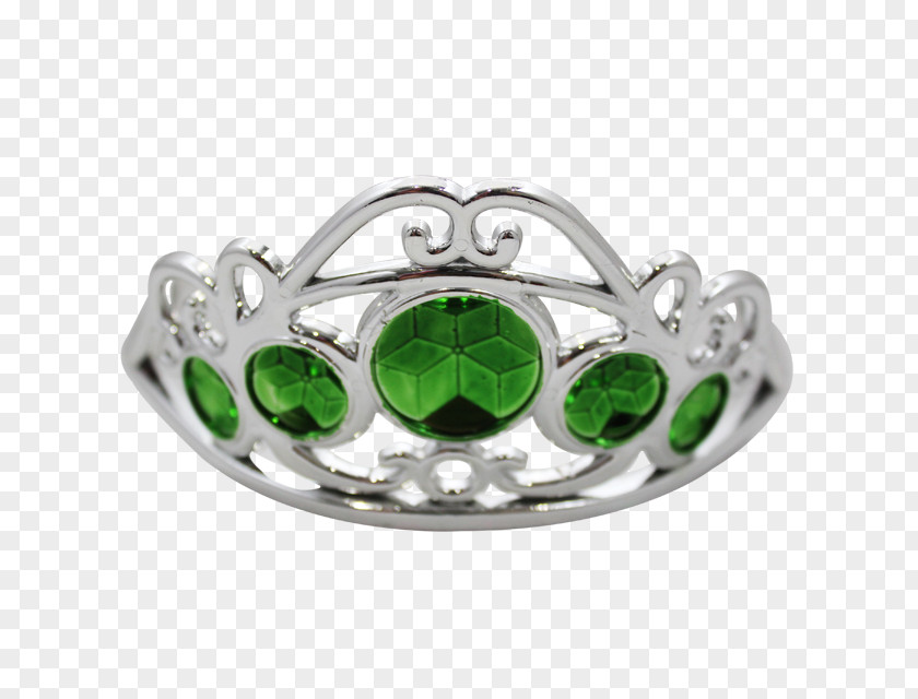 Emerald Silver Body Jewellery Diamond PNG
