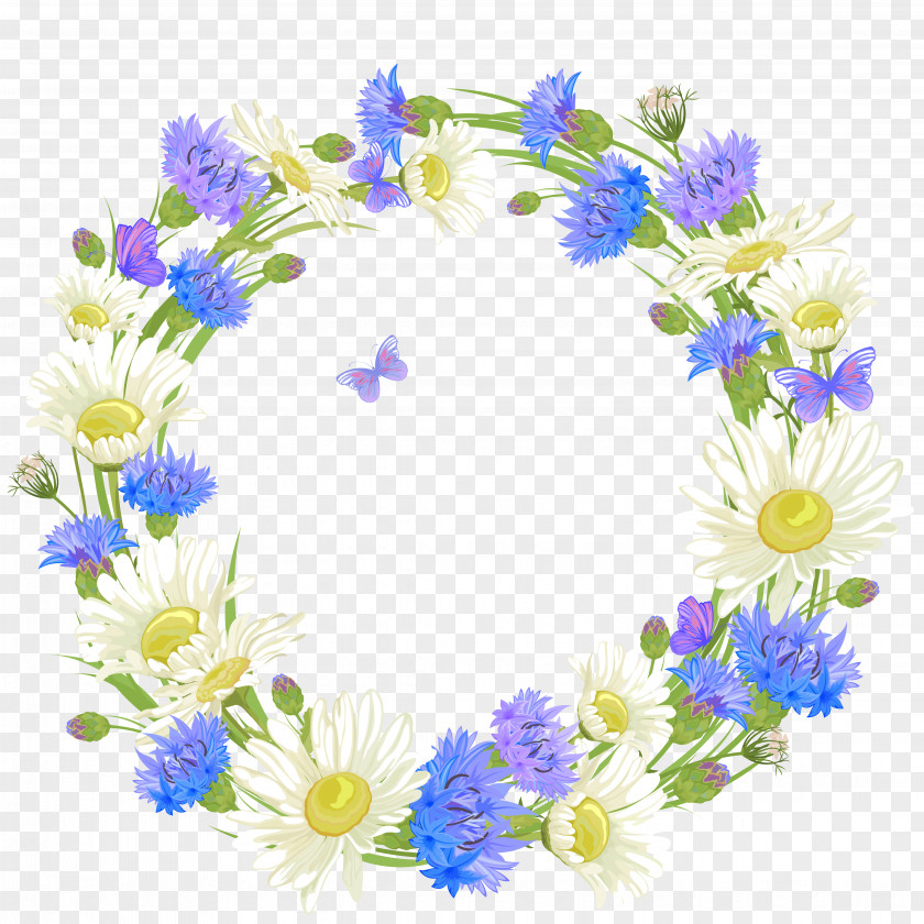 Flower Wreath Floral Design Clip Art Borders And Frames PNG
