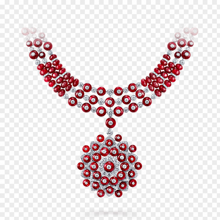 Graff Diamonds Necklace Earring Jewellery Ruby PNG