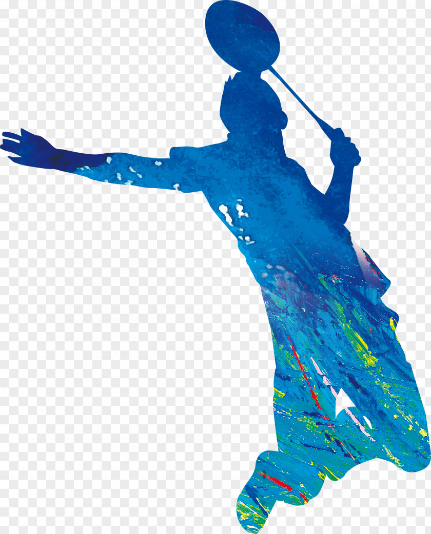Silhouette Figures Badminton Sport Olympic Games Athlete Ball PNG