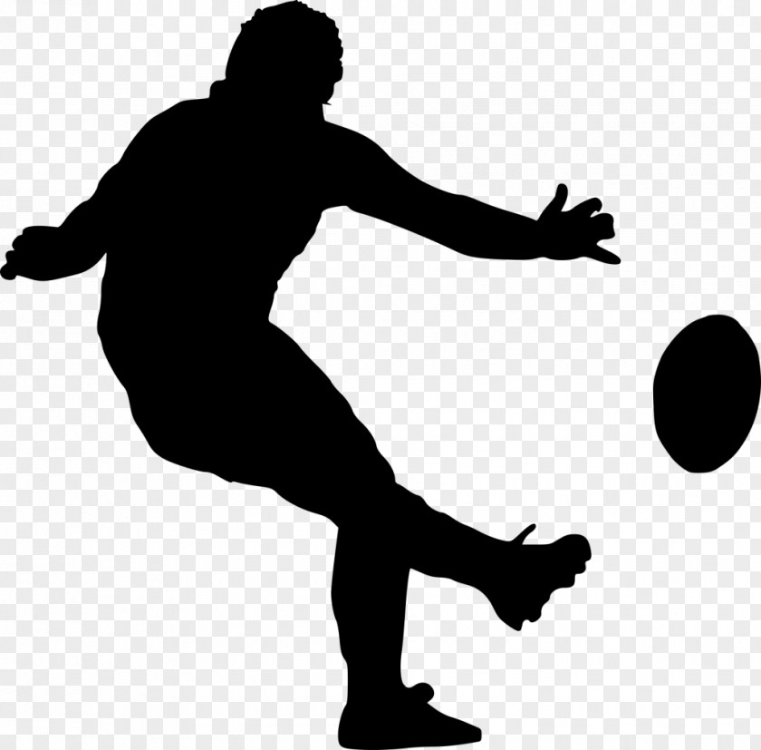 Silhouette Rugby Football Player Drawing Australian Rules PNG