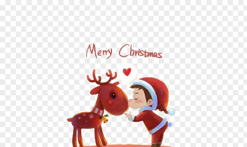 Boy Merry Christmas Reindeer Decoration Santa Claus's IPhone 7 PNG