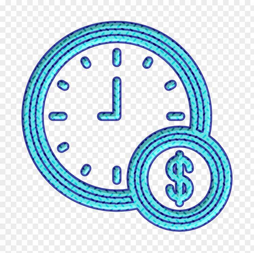 Linear Color SEO Icon Clock PNG