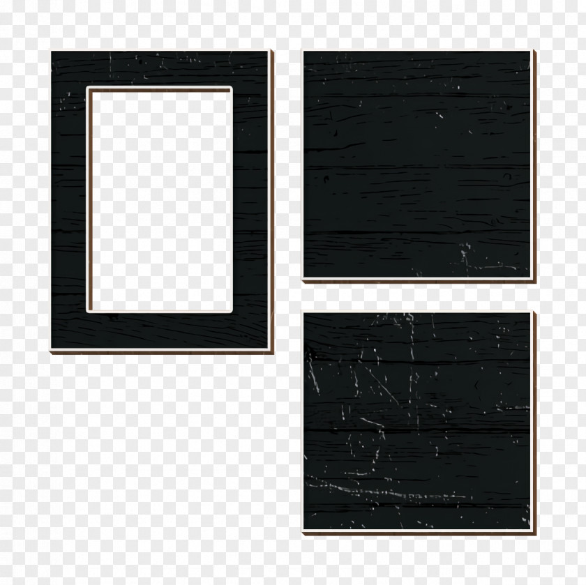 Picture Frame Room Background Black PNG