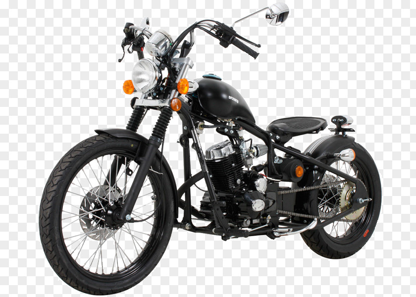 Scooter Bobber Yamaha XV250 Motorcycle Chopper PNG