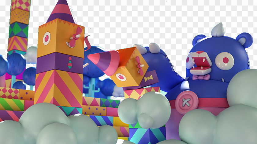 Toy Town Free Color Pull Material Picture Baikinman Cartoon Child PNG