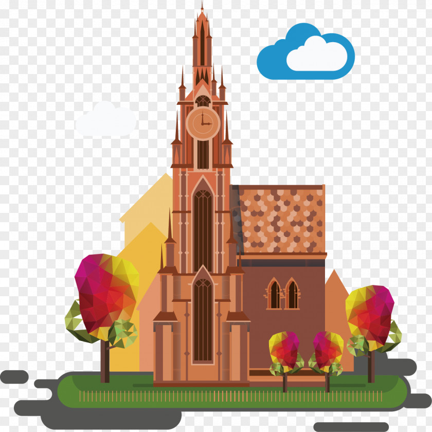 Vector Church Euclidean PNG