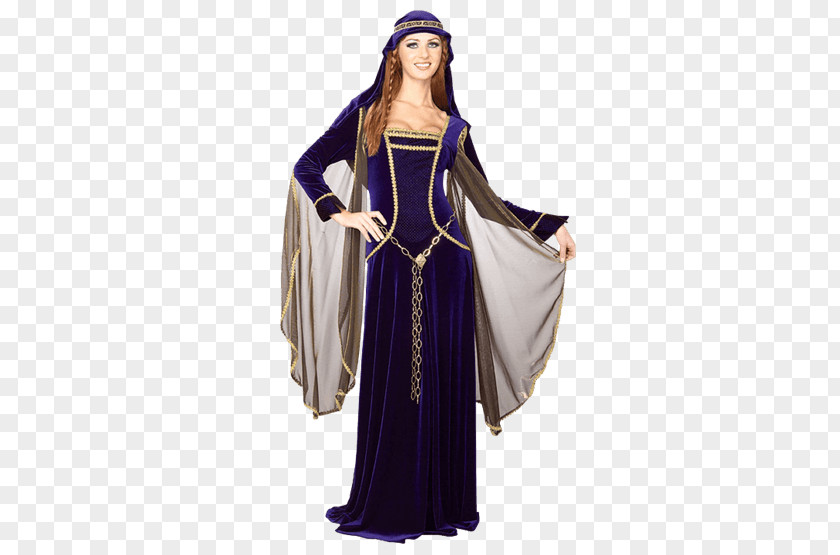 Dress Costume Party English Medieval Clothing PNG
