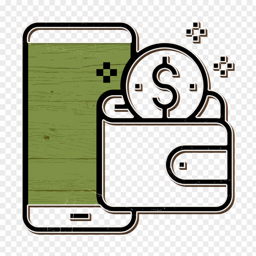 Financial Technology Icon Digital Wallet PNG