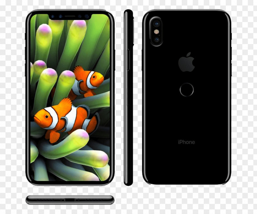 IPhone 8 7 Plus Samsung Galaxy S8 Touch ID Rendering PNG
