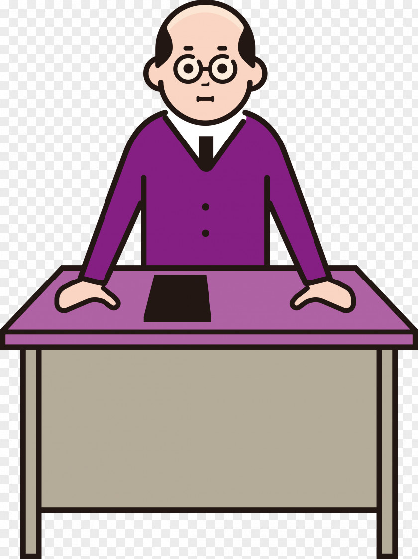 Teacher Desk Male PNG