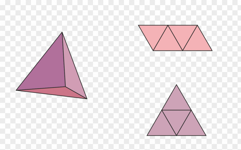 Triangle Net Geometry Tetrahedron Cube PNG