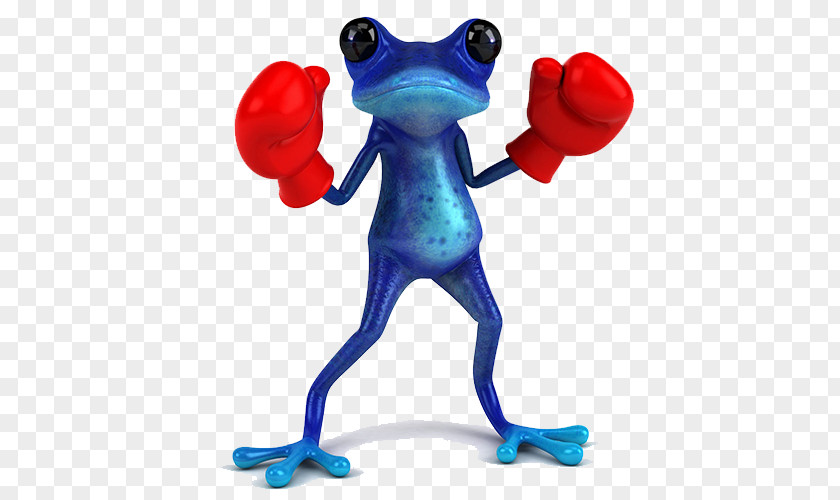 Blue Frog Boxing Glove Royalty-free Illustration PNG