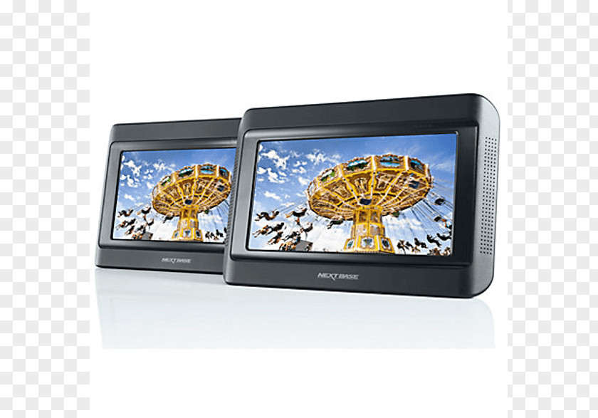 Car Nextbase Click & Go 9 Twin Screen Portable Dvd Player Laptop PNG