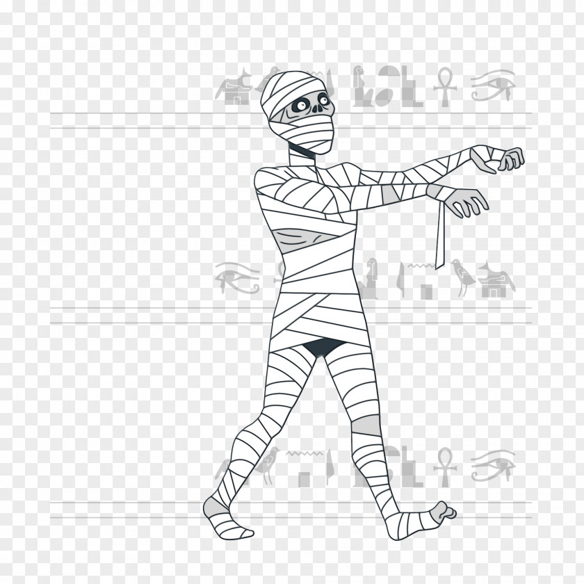 Line Art Clothing Shoe Costume Design Joint PNG