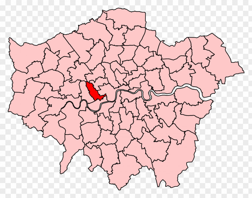 Map London Borough Of Southwark Sutton Tower Hamlets Boroughs Blank PNG