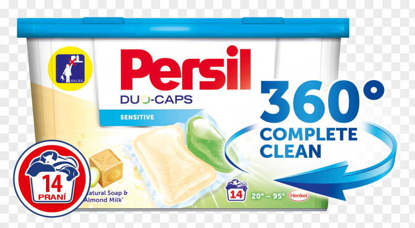 Persil PERSIL Duo-Caps Sensitive 14 Pcs Washing Capsules Brand Product Cream Text Messaging PNG