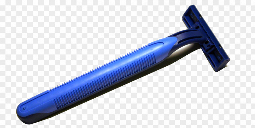 A Razor Tool Shaving Cobalt Blue PNG