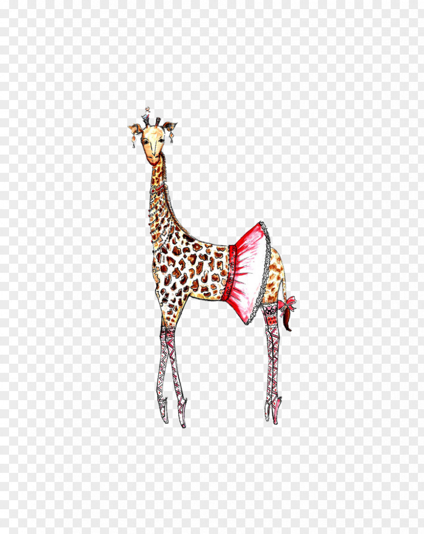 Beautiful Cute Cartoon Animal Giraffe Northern Deer Icon PNG