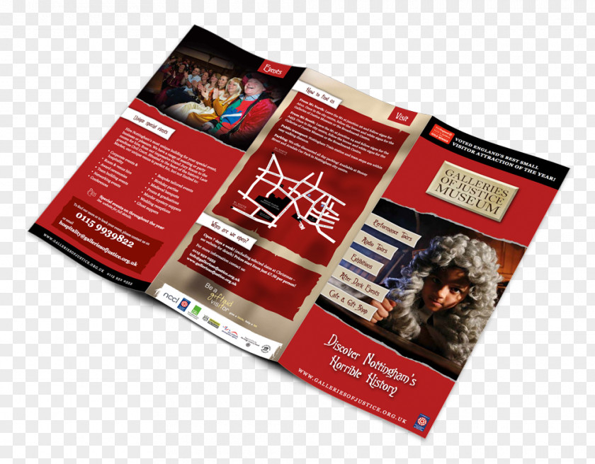 National Justice Museum Advertising Flyer Brochure Leaflet PNG