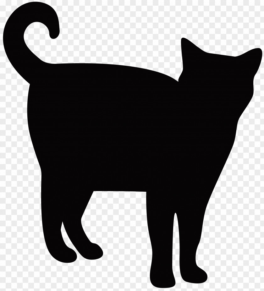 Silhouette Manx Cat Domestic Short-haired Whiskers Food Clip Art PNG