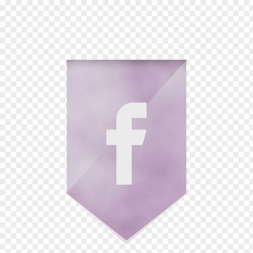 Facebook Logo Icon Watercolor Paint Wet Ink PNG