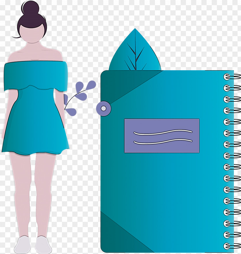 Notebook Girl PNG