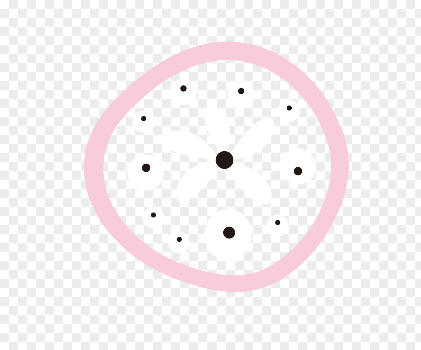 Pink Round Flower Circle Adobe Illustrator PNG