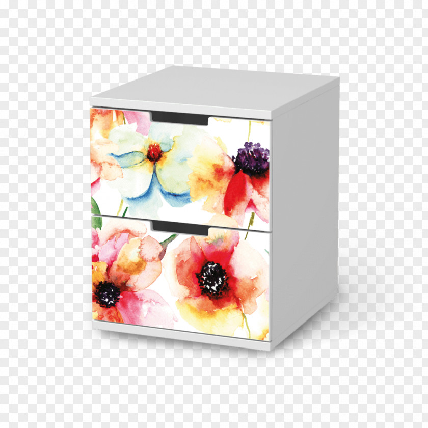 Water Color Flowers Window Films Watercolor Painting Paper PNG