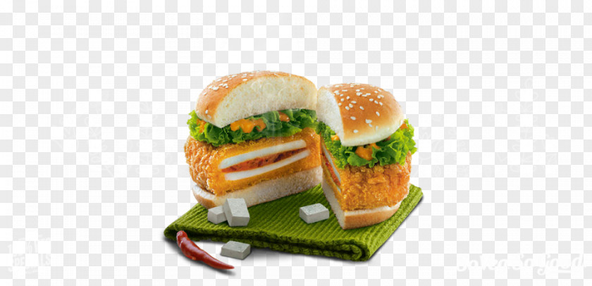 Breakfast Slider Veggie Burger Fast Food Hamburger Sandwich PNG