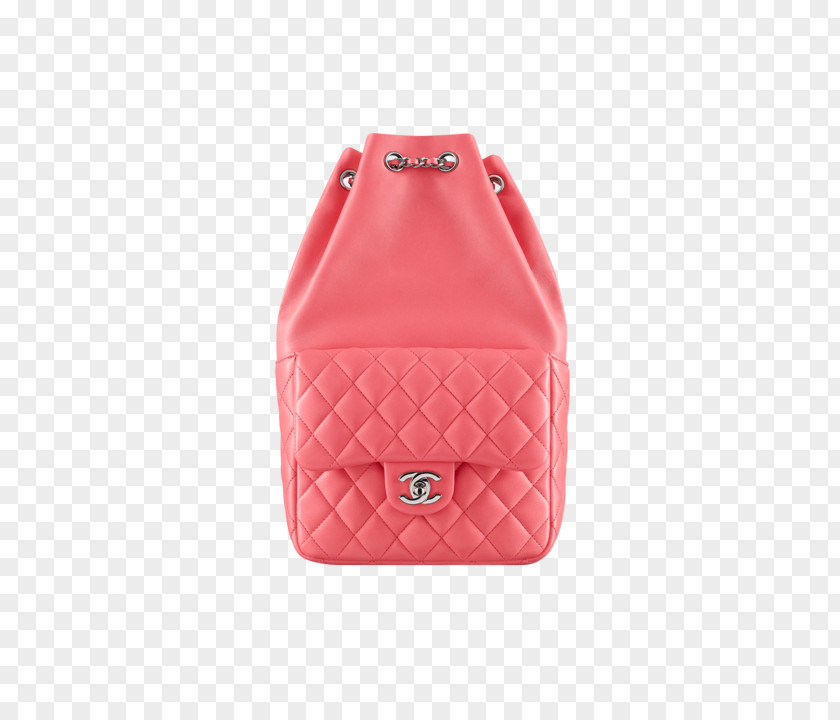 Coral Chanel Handbag Backpack Fashion PNG