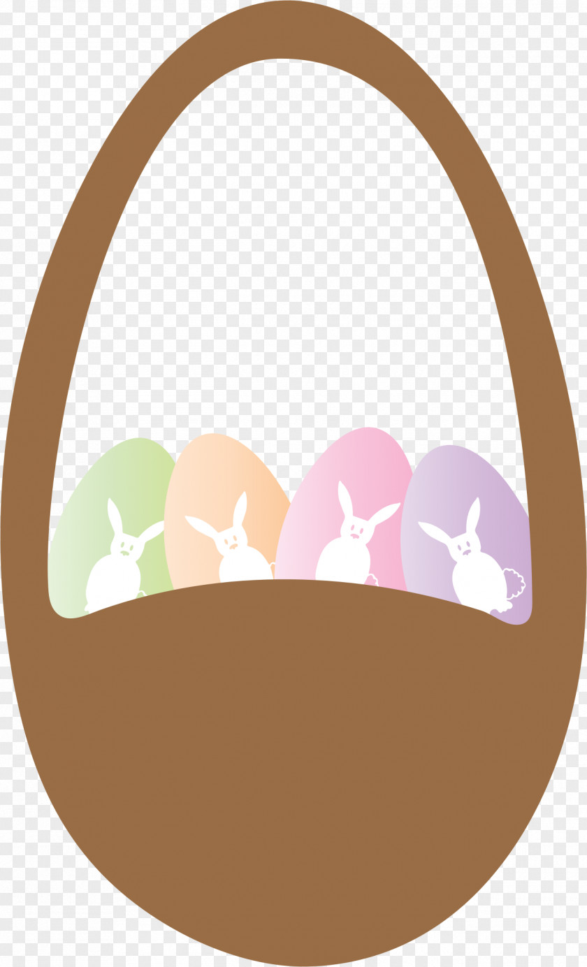 Easter Eggs Bunny Egg Basket Clip Art PNG