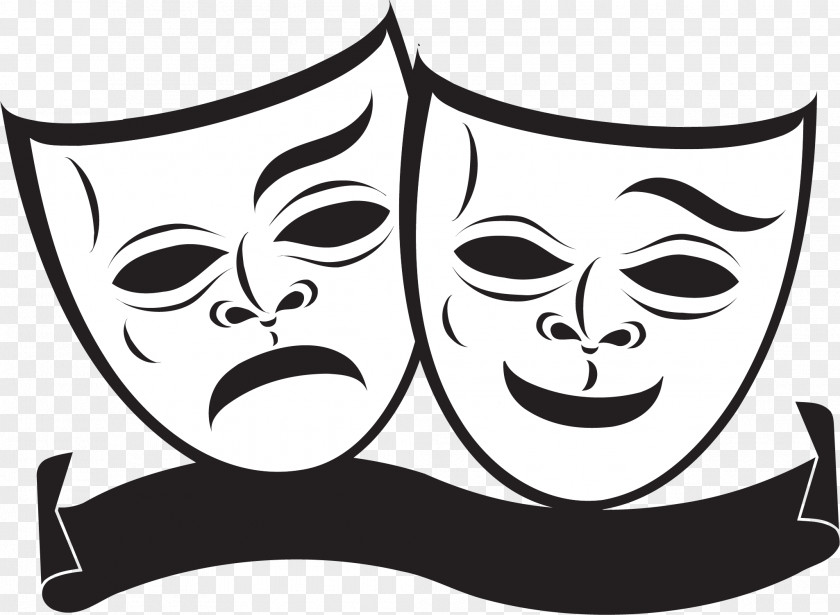 Under The Mask Of Depression Theatre Illustration PNG