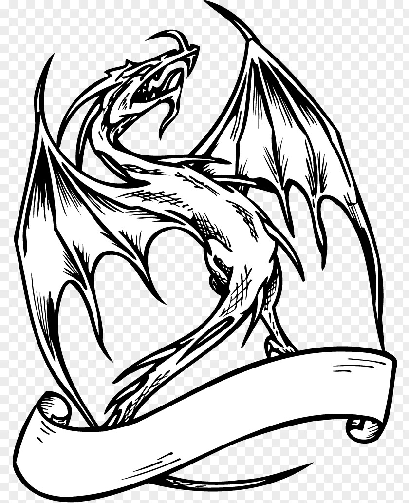 Dragon Clip Art Drawing Image Illustration Vector Graphics PNG