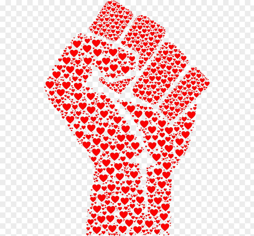 Passion Party Raised Fist Love Clip Art PNG