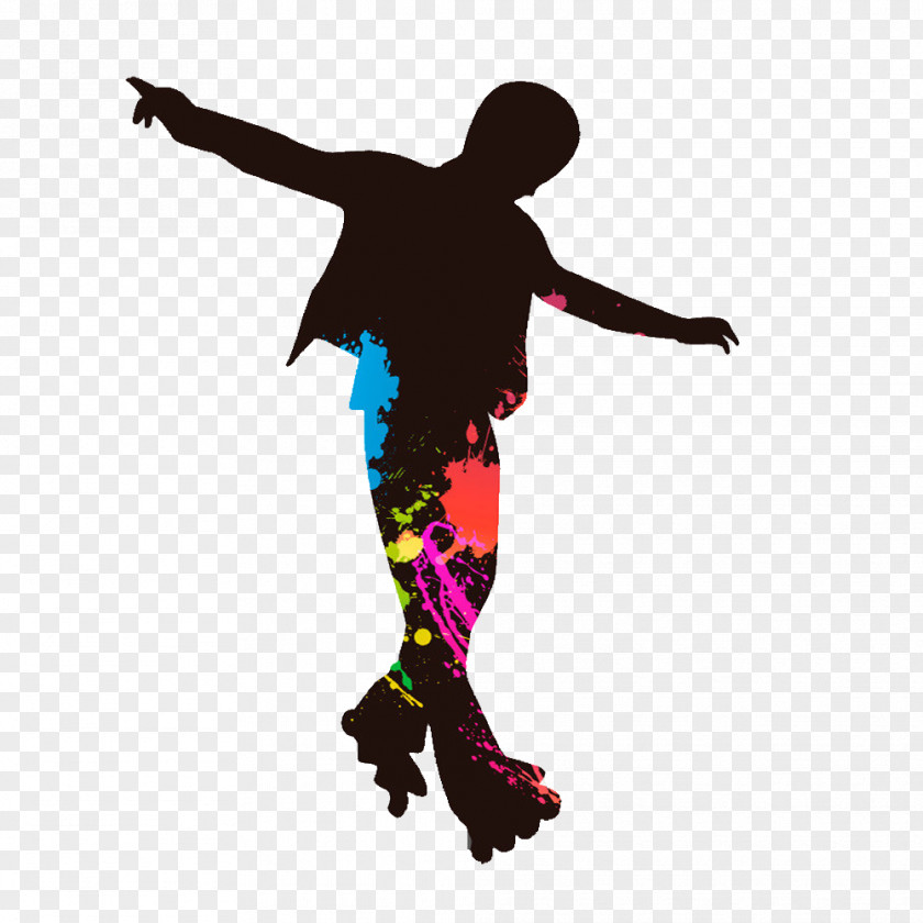 Roller Skating Boy Skateboard PNG