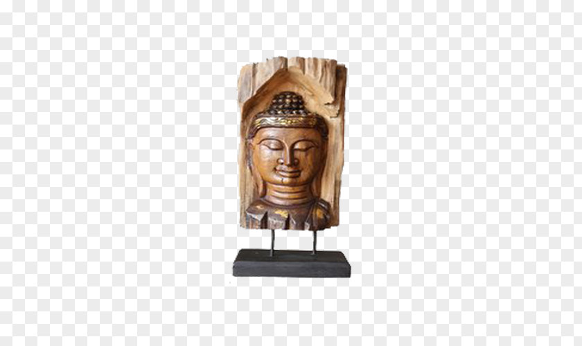 Southeast Asia Wood Carving Buddha Head Ornament Buddhahood PNG
