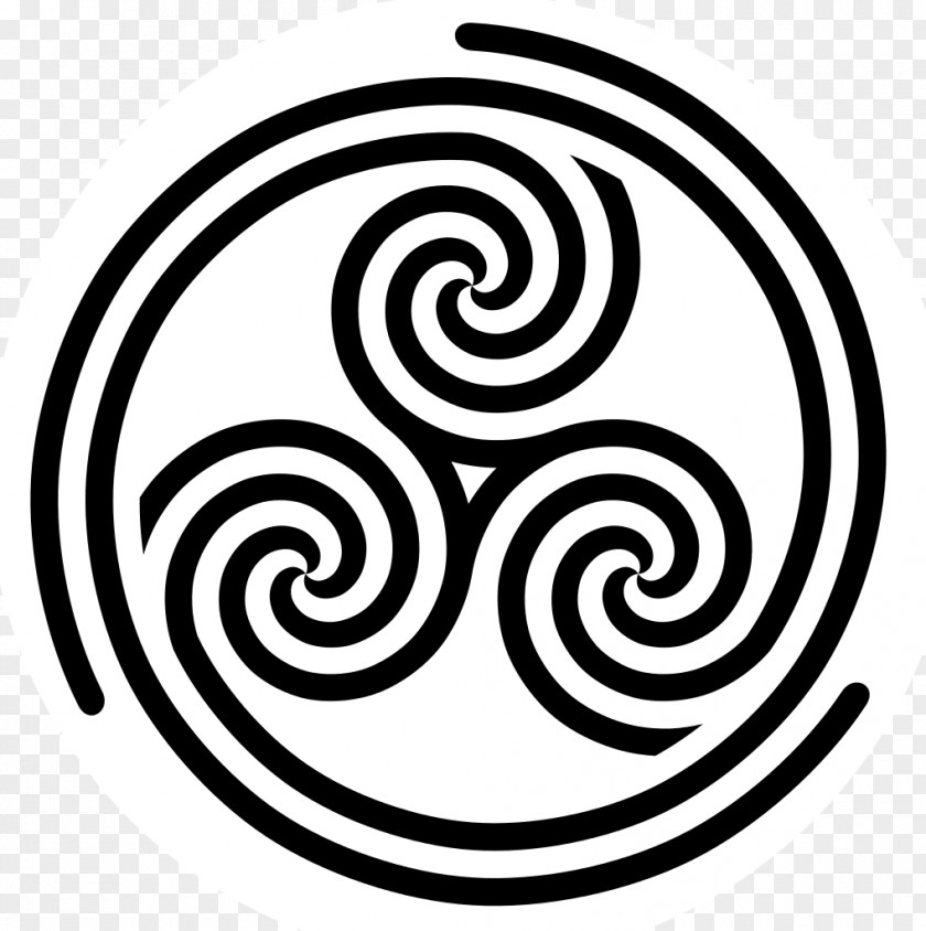 Spiral Triskelion Symbol Wikimedia Commons PNG