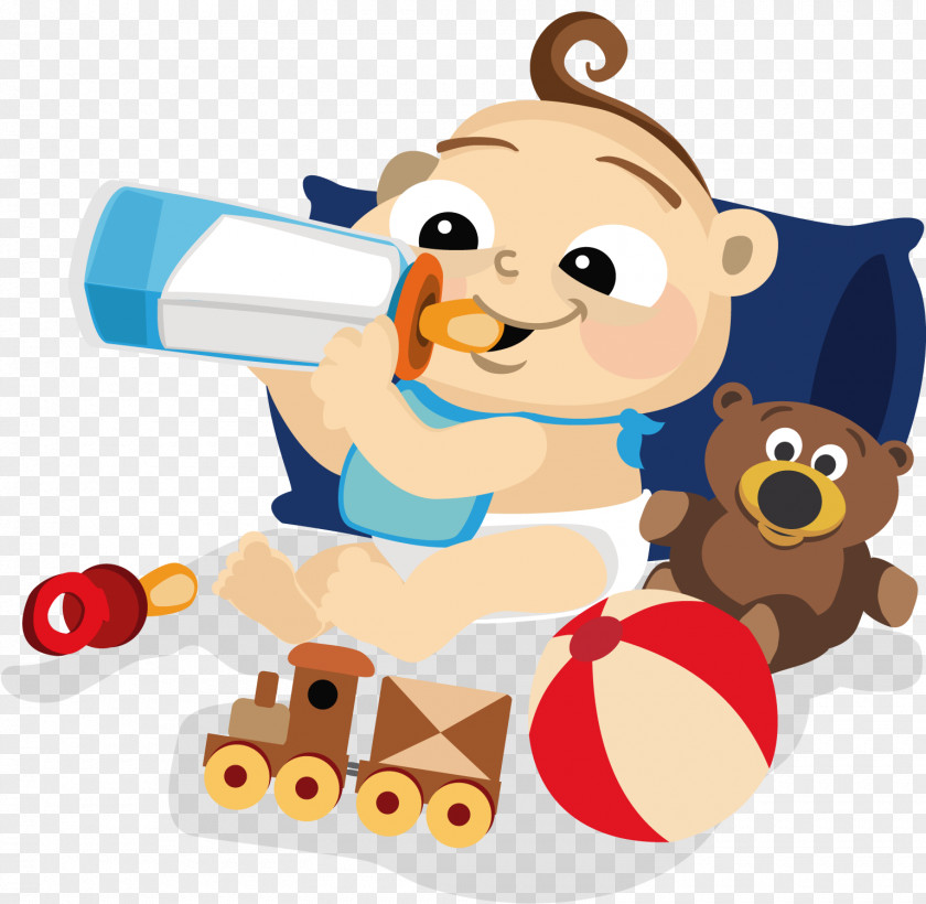 Vector Feeding Baby Download Clip Art PNG