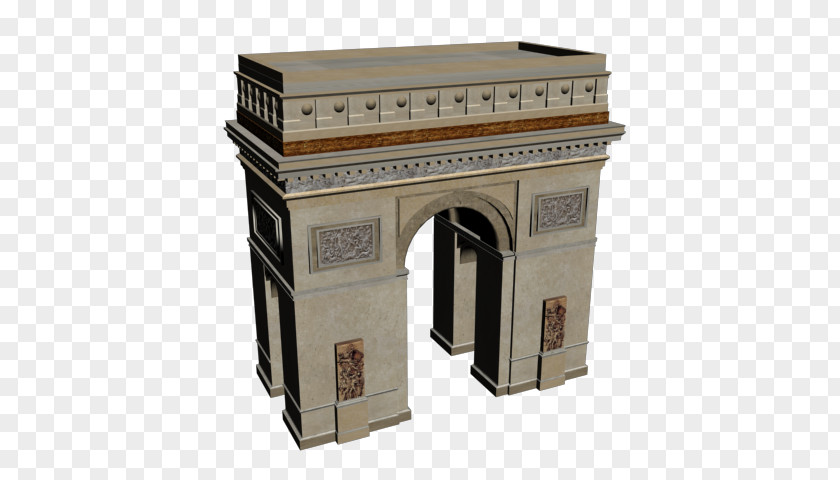 3D Max Arc De Triomphe Rendering Triumphal Arch SketchUp PNG