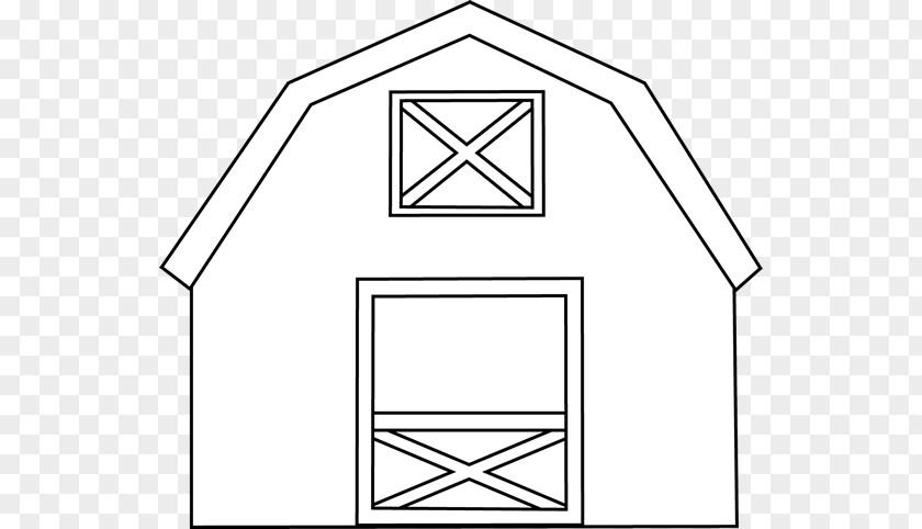 Cute Barn Cliparts Black And White Farm Clip Art PNG