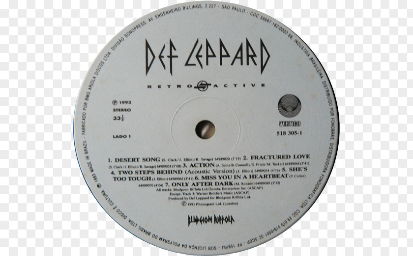 Def Leppard Compact Disc Vault: Greatest Hits (1980–1995) Album PNG